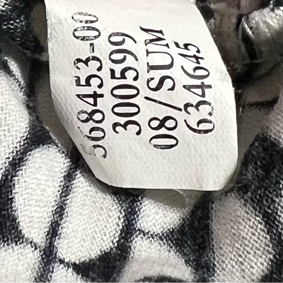 Banana Republic Black White Silk Long Sleeve Women’s  Shift Dress (Sz 0) - Picture 9 of 13